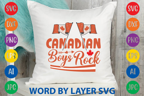 Canadian Boys Rock, Canada Day SVG Design SVG Rafiqul20606 