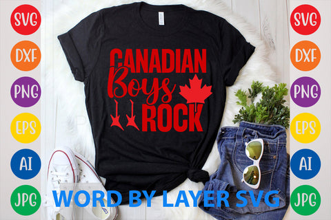 Canadian Boys Rock, Canada Day SVG Design SVG Rafiqul20606 
