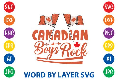 Canadian Boys Rock, Canada Day SVG Design SVG Rafiqul20606 
