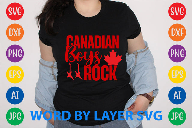 Canadian Boys Rock, Canada Day SVG Design SVG Rafiqul20606 