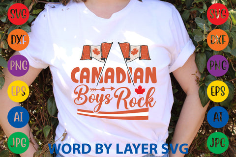 Canadian Boys Rock, Canada Day SVG Design SVG Rafiqul20606 