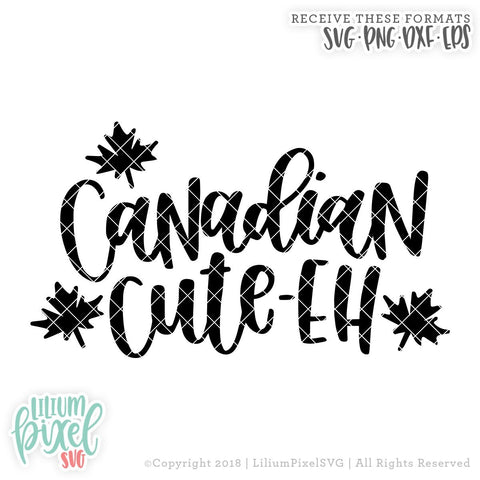Canadian Cute-Eh SVG Lilium Pixel SVG 