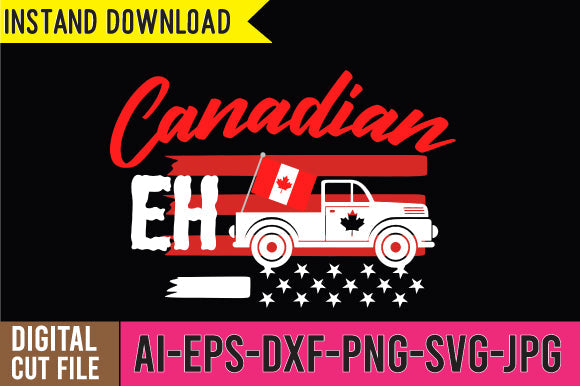 Canadian EH SVG Design | Canada SVG Bundle ,Happy Canada Day SVG SVG BlackCatsMedia 