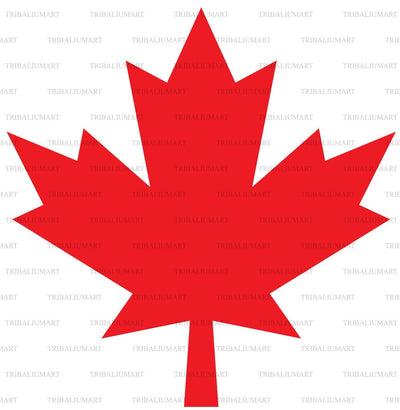 Canadian Maple Leaf SVG TribaliumArtSF 