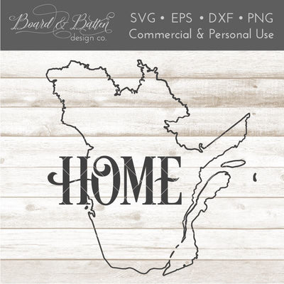 Canadian Province Outline "Home" SVG File Quebec QV SVG Board & Batten Design Co 
