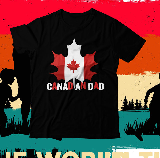 Canadian SVG Cut File, Canadian SVG Design ,Canadian Sublimation Design, Best Dad Ever SVG Cut File, Father's Day T-Shirt Design, Father's Day Sublimation Design, Dad Sublimation Design, Dad SVG Quotes SVG BlackCatsMedia 