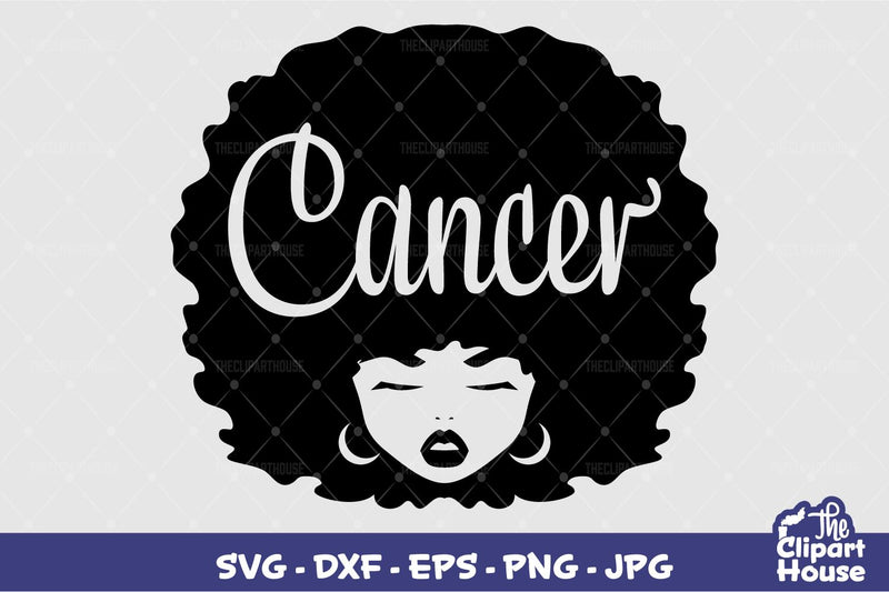 Cancer Afro Woman SVG The Clipart House 