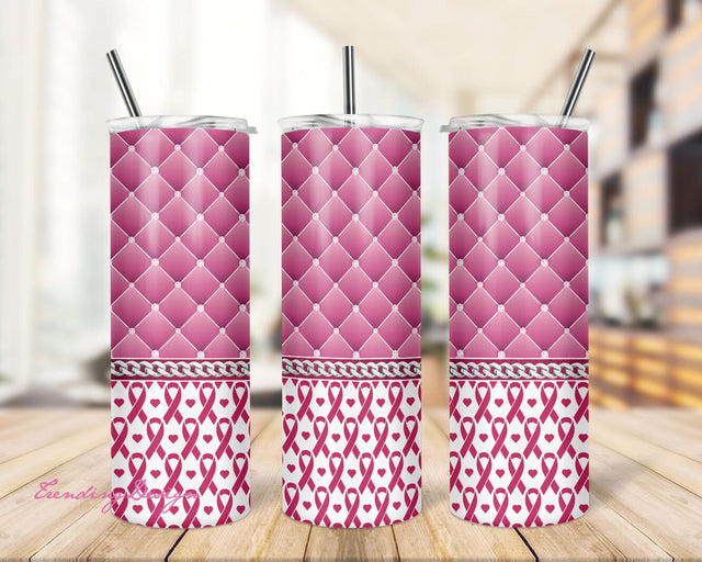 Cancer awareness designer bag,20oz Skinny Tumbler Sublimation Designs Breast Cancer Awareness Pink Tumbler sublimation designs download Sublimation TrendingDesign 
