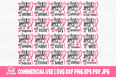 Cancer Awareness SVG, Breast Cancer Svg, Png, Dxf SVG TonisArtStudio 