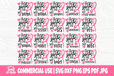 Cancer Awareness SVG, Breast Cancer Svg, Png, Dxf SVG TonisArtStudio 
