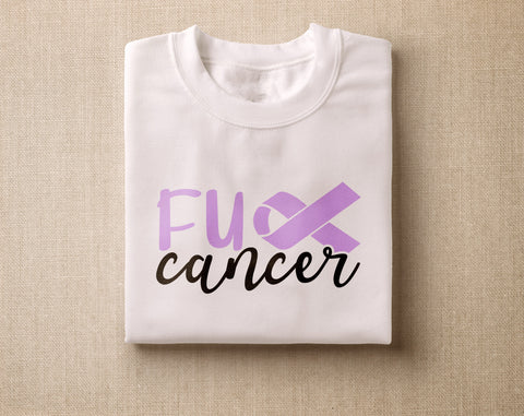 Cancer Awareness SVG Bundle, 22 Designs, Lavender Cancer Ribbon SVG, Fight Cancer SVG Cut Files SVG HappyDesignStudio 