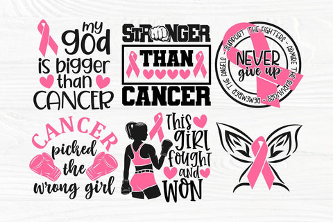 Cancer Awareness SVG Bundle, Breast Cancer Svg Png SVG TonisArtStudio 