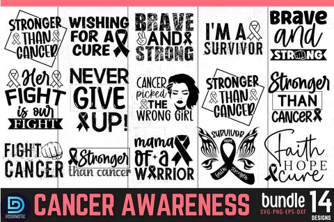 Cancer Awareness SVG Bundle SVG DESIGNISTIC 