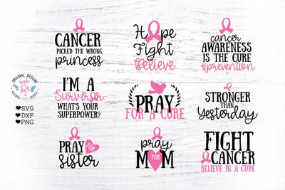 Cancer Breast Cancer Awareness Bundle SVG Graphic House Design