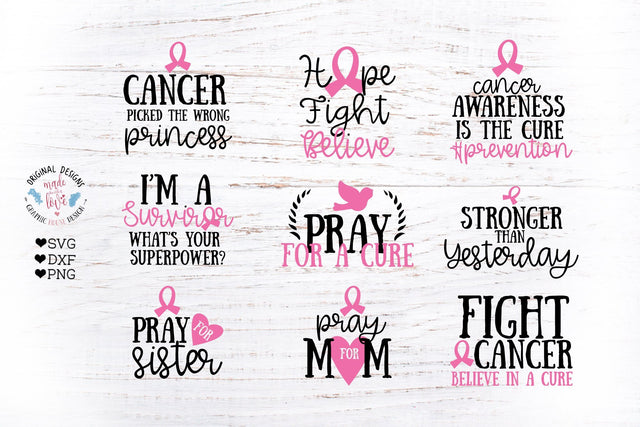 Cancer Breast Cancer Awareness Bundle SVG Graphic House Design