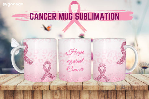 Cancer Mug Sublimation | PNG Bundle | Mug Wrap Sublimation SvgOcean 