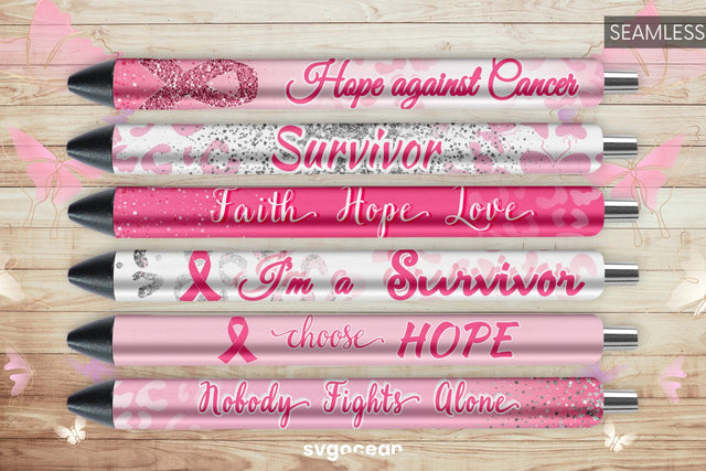 Cancer Pen Wrap | Cancer Awareness Sublimation Sublimation SvgOcean 