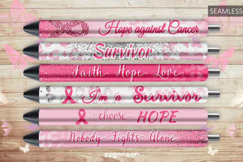 Cancer Pen Wrap | Cancer Awareness Sublimation Sublimation SvgOcean 