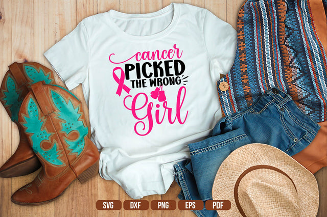 Cancer Picked The Wrong Girl SVG SVG shah alam 