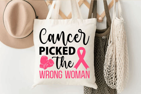 Cancer picked the wrong SVG Design SVG Regulrcrative 