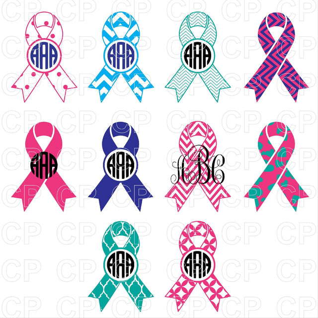 Cancer Ribbons SVG Bundle SVG cutperfectstudio