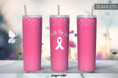 Cancer Sublimation Design | PNG Bundle | Tumbler 20oz Sublimation SvgOcean 