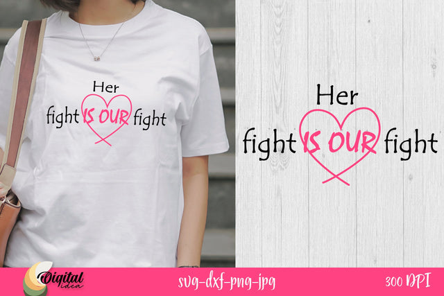 Cancer Support SVG. Pink SVG. Breast Сancer Fighting Quotes SVG. SVG Evgenyia Guschina 