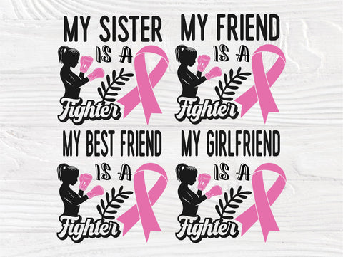 Cancer SVG Bundle, Cancer Fighter Svg, Pink Ribbon SVG TonisArtStudio 