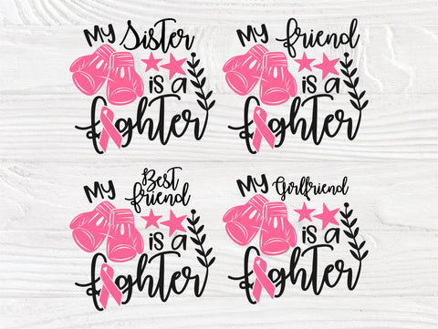 Cancer SVG Bundle, Cancer Fighter Svg, Pink Ribbon SVG TonisArtStudio 