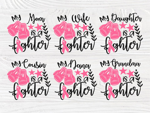 Cancer SVG Bundle, Cancer Fighter Svg, Pink Ribbon SVG TonisArtStudio 
