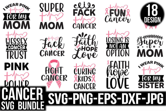 cancer svg design bundle SVG Rupkotha 