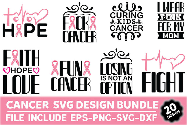 cancer svg design bundle SVG Rupkotha 