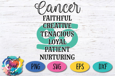 Cancer Zodiac Sign SVG Special Heart Studio 