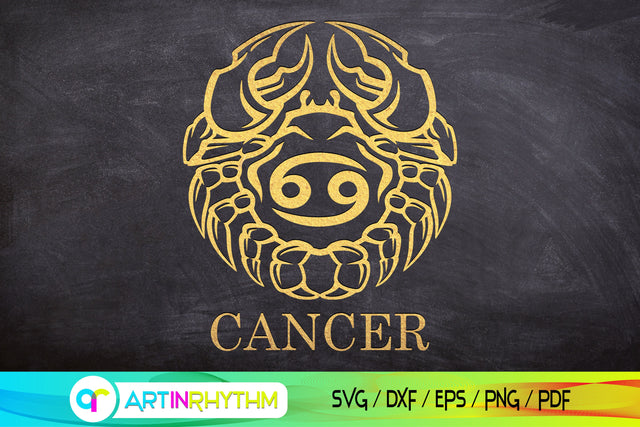Cancer zodiac sign svg SVG Artinrhythm shop 