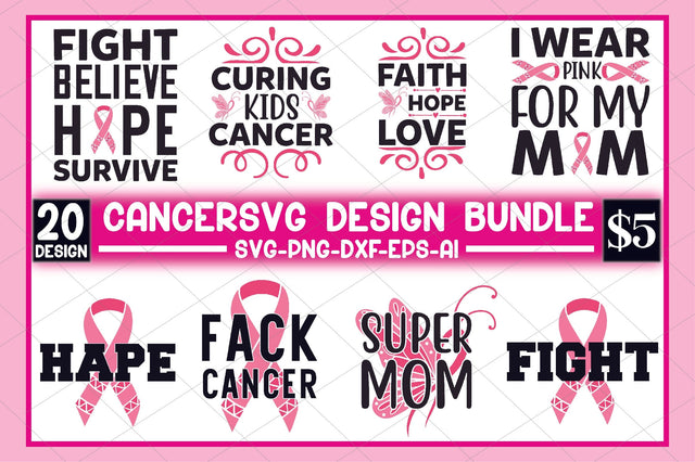 Cancersvg Design Bundle SVG SVGista 
