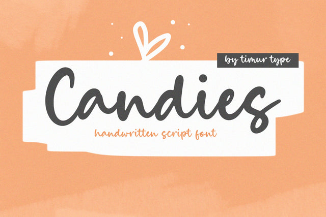 Candies Font Timur type 