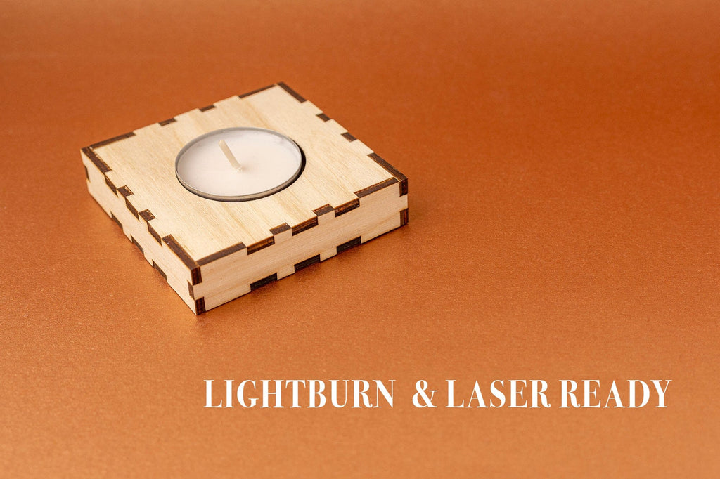 Candle Holder Box Vector file for Laser Cutter. So Fontsy