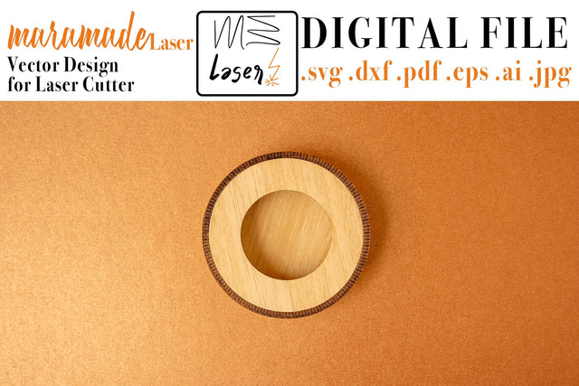 Candle Holder Flexi Vector File for Laser Cutter. SVG MaramadeLaser 