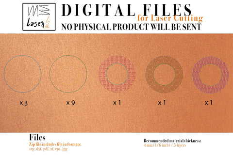 Candle Holders Deco Vector file for Laser Cutter - 3 Variations SVG MaramadeLaser 