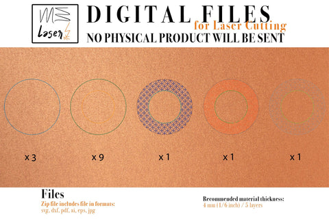 Candle Holders Deco Vector file for Laser Cutter. SVG MaramadeLaser 