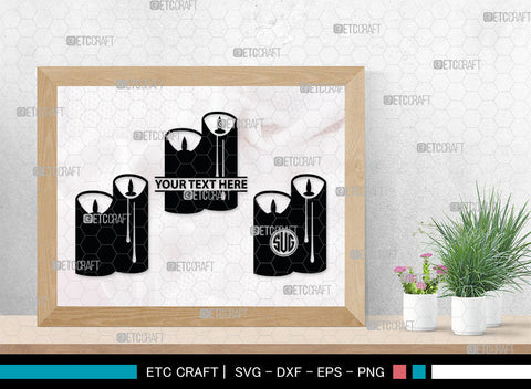 Candle Monogram, Candle Silhouette, Candle SVG, Birthday Candle Svg, Melted Candle Svg, Wax Candle Svg, SB00019 SVG ETC Craft 