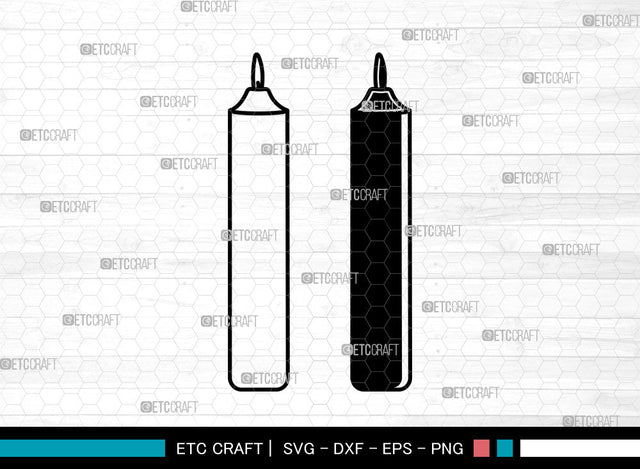 Candle SVG, Birthday Candles Svg, Wax Candle Svg, Melting Candle Svg, Christmas Candle Svg, Candle Svg SVG ETC Craft 