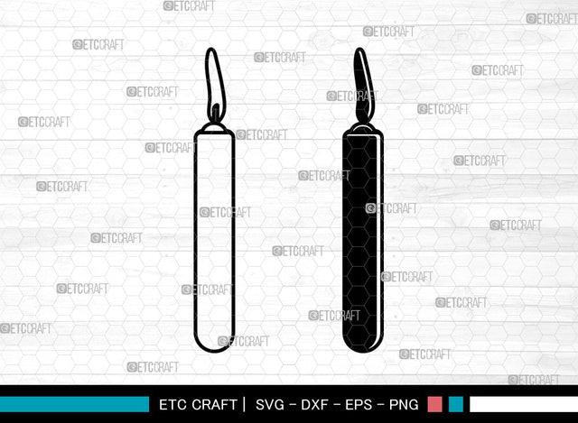Candle SVG, Birthday Candles Svg, Wax Candle Svg, Melting Candle Svg, Christmas Candle Svg, Candle Svg SVG ETC Craft 