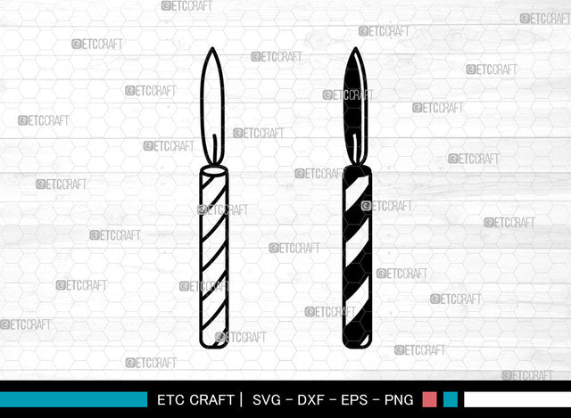 Candle SVG, Birthday Candles Svg, Wax Candle Svg, Melting Candle Svg, Christmas Candle Svg, Candle Svg SVG ETC Craft 