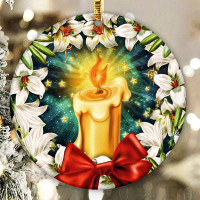 Candle With Mistletoe Christmas Ornament Png Sublimation Design, Merry Christmas Png, Christmas Ornament Png, Ornament Png, Digital Download Sublimation CaldwellArt 