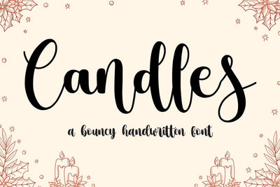 Candles Font Mozarella 