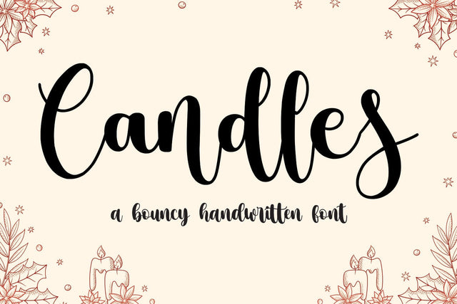 Candles Font Mozarella 