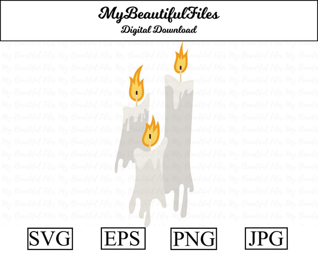 Candles - Halloween SVG MyBeautifulFiles 