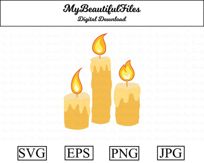 candles - halloween SVG MyBeautifulFiles 