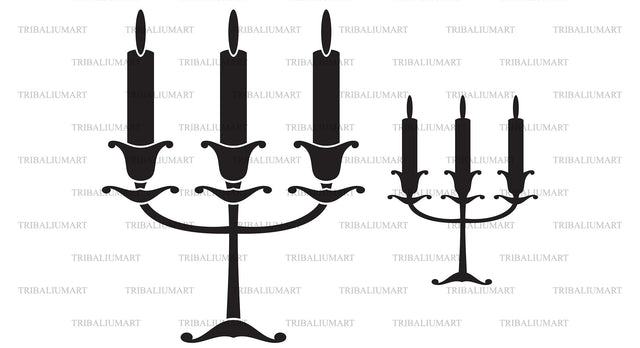 Candles holder SVG TribaliumArtSF 